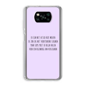 Regenboog: Xiaomi Poco X3 NFC Transparant Hoesje