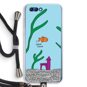 Aquarium: Honor 10 Transparant Hoesje met koord