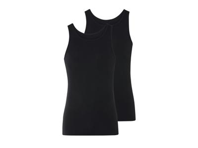 esmara Men 2 Heren hemden (Zwart, XXL)