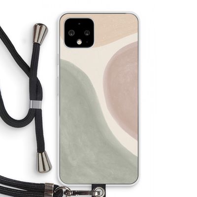 Geo #6: Pixel 4 Transparant Hoesje met koord