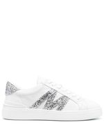 Moncler Monaco glitter-embellished sneakers - Blanc - thumbnail