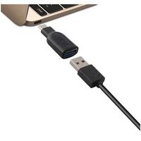 USB 3.0 / USB 3.1 Type-C Ksix Adapter - Zwart - thumbnail