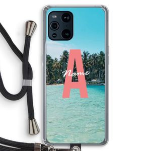 Pacific Dream: Oppo Find X3 Pro Transparant Hoesje met koord