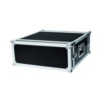 Roadinger CO DD 19 inch rack 4 HE Hout Incl. greep