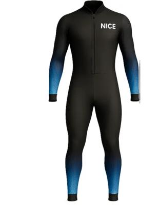 Nice Power Z Suit Rubber Schaatspak Zonder Cap (blue Under) Zwart / Blauw 175 / L