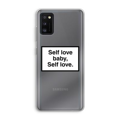 Self love: Samsung Galaxy A41 Transparant Hoesje