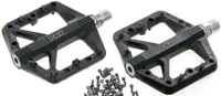Barbieri pedals mtb/bmx/downhill flat pedals thermoplast black threaded pins