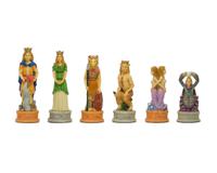 De handbeschilderde Italiaanse Zodiac-schaakstukken van Italfama