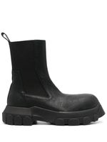 Rick Owens bottines Beatle Bozo Tractor en cuir - Noir