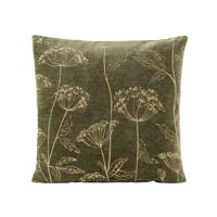 2e Halve Prijs Leen Bakker - Sierkussen Fenne - Olijf - 45x45 Cm - Polyester - Groen