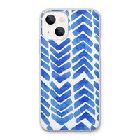 Blauwe pijlen: iPhone 13 Transparant Hoesje