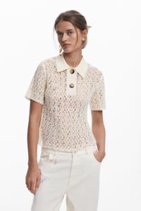 Gehaakte polotop - WHITE - L