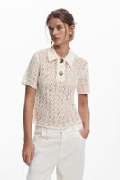 Gehaakte polotop - WHITE - L