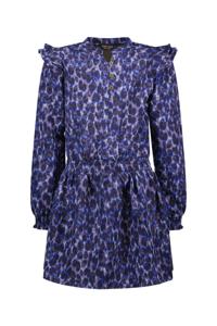 Like Flo Meisjes jurk smock body - Marlou - Lavender blauw AOP