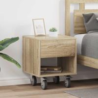 Nachtkastje 2 pcs Sonoma Eiken 40,5 x 40 x 48 cm Bewerkt hout