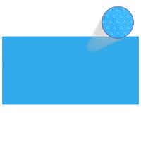 Zwembadzeil rechthoekig 549 x 274 cm PE blauw - thumbnail