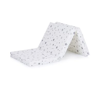 OPVOUWBARE MATRAS 60/120/6 WIT/GRIJS STERREN CHIPOLINO OPVOUWBARE MATRAS 60/120/6 WIT/GRIJS STERREN CHIPOLINO