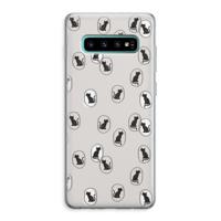 Miauw: Samsung Galaxy S10 Plus Transparant Hoesje - thumbnail