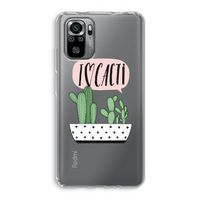 I love cacti: Xiaomi Redmi Note 10S Transparant Hoesje
