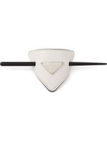 Prada barrette en cuir - Blanc