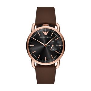 Horlogeband Armani AR11337 Leder Bruin 22mm