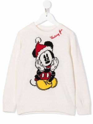 MC2 Saint Barth Kids pull Mickey Mouse imprimé - Blanc