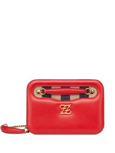 FENDI sac porté épaule Karligraphy Pocket - Rouge