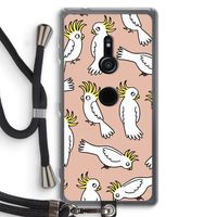 Papegaai: Sony Xperia XZ2 Transparant Hoesje met koord