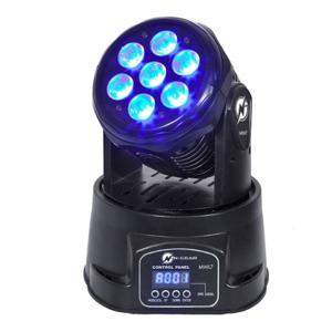 N-GEAR Light move wash light 7 Disco-spotlight Zwart