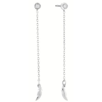 Dames oorbellen Secrecy E8245CDAWA900 Sterling zilver 5 cm