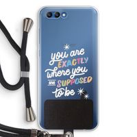 Right Place: Honor 10 Transparant Hoesje met koord