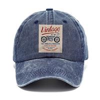 Voor heren Baseballpet Zonnehoed Trucker Hoed Zwart Marineblauw 100% puuvillaa Afdrukken Modieus Casual Straat Dagelijks Motor Verstelbaar Zonbescherming Ademend Lightinthebox - thumbnail