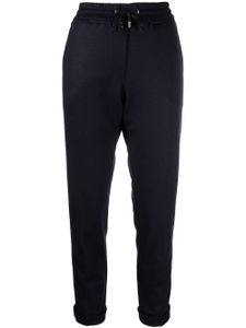 Moorer pantalon de jogging court en laine - Bleu