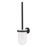 GROHE Essentials Toiletborstelhouder - wandmontage - rond - open - matte black 1024682430