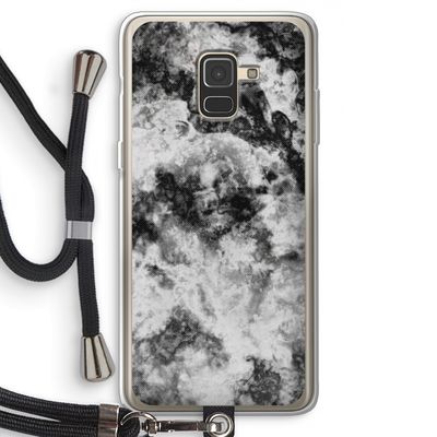 Onweer: Samsung Galaxy A8 (2018) Transparant Hoesje met koord