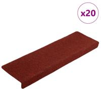 Trapmatten zelfklevend 20 st 65x21x4 cm bordeauxrood