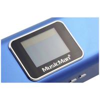 Music Man MA Display blau Mini-luidspreker AUX, FM radio, SD, Draagbaar, USB Blauw (metallic)
