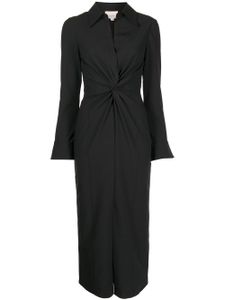 Cinq A Sept robe-chemise Mckenna mi-longue - Noir