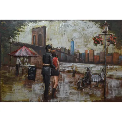 Wanddecoratie 3D Art - Brug