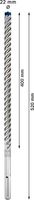 Bosch Accessoires Expert SDS max-8X hamerboor 22 x 400 x 520 mm 5-delig - 1 stuk(s) - 2608900267 - thumbnail