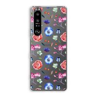 Bloemetjes: Sony Xperia 1 III Transparant Hoesje