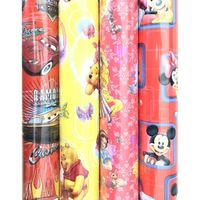 Disney Assortiment cadeaupapier inpakpapier H707 - 3 meter x 100 cm - 4 rollen