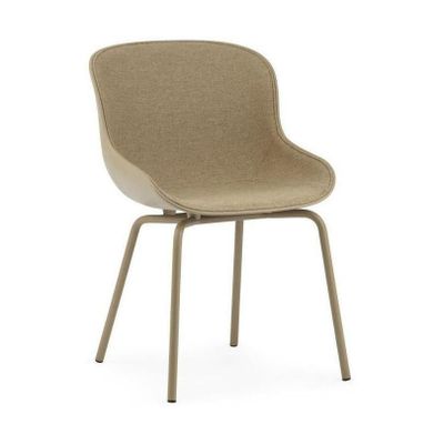 Normann Copenhagen Hyg eetkamerstoel Sand gestoffeerd Main Line Flax staal