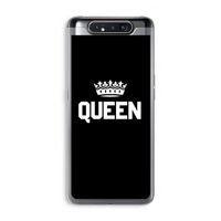 Queen zwart: Samsung Galaxy A80 Transparant Hoesje