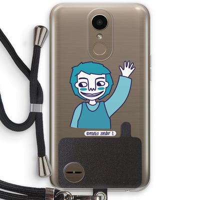 Zwaai: LG K10 (2017) Transparant Hoesje met koord