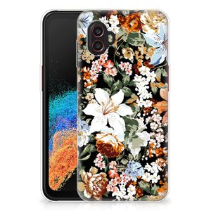 TPU Case voor Samsung Galaxy Xcover 6 Pro Dark Flowers