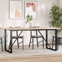 Eettafel O-frame 180x90x75,5 cm massief grenenhout en gietijzer