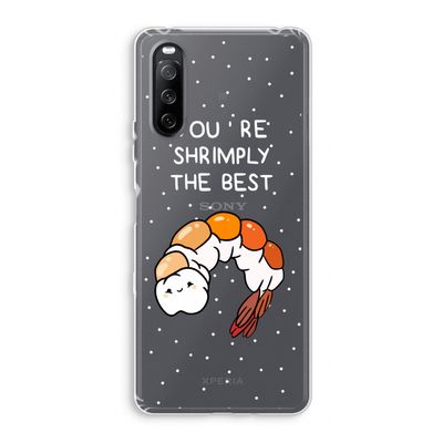 You're Shrimply The Best: Sony Xperia 10 III Transparant Hoesje