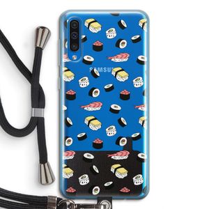 Sushi time: Samsung Galaxy A50 Transparant Hoesje met koord