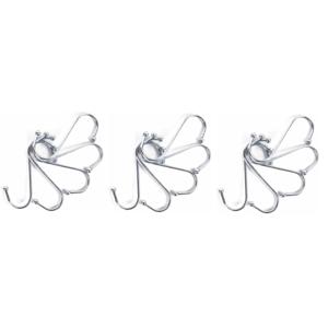15x s-haken / ophanghaken - 5-delig - van metaal - 100 mm
